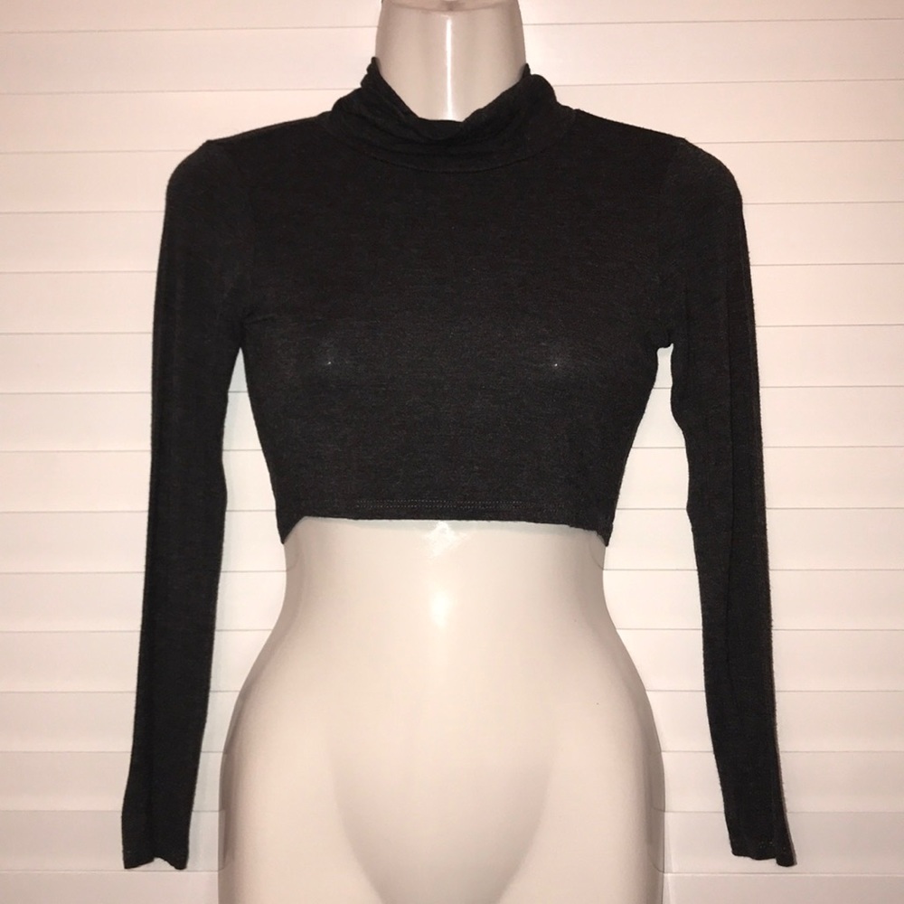Charlotte Russe Black crop top